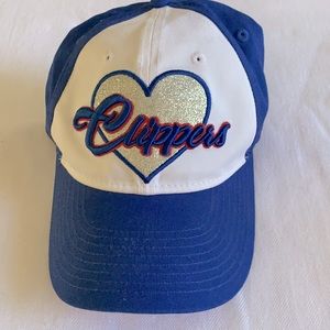 🏀 LA Clippers blue & silver heart hat 💜